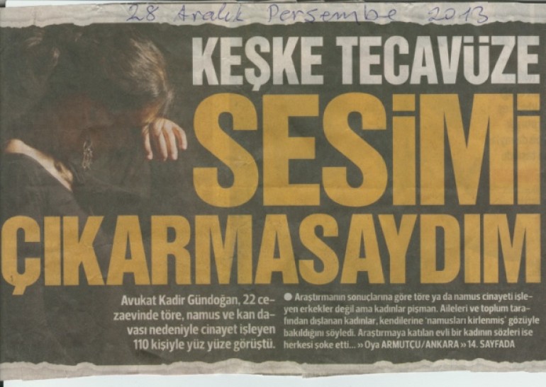 Keşke Tecavüze Sesimi Çıkarmasaydım