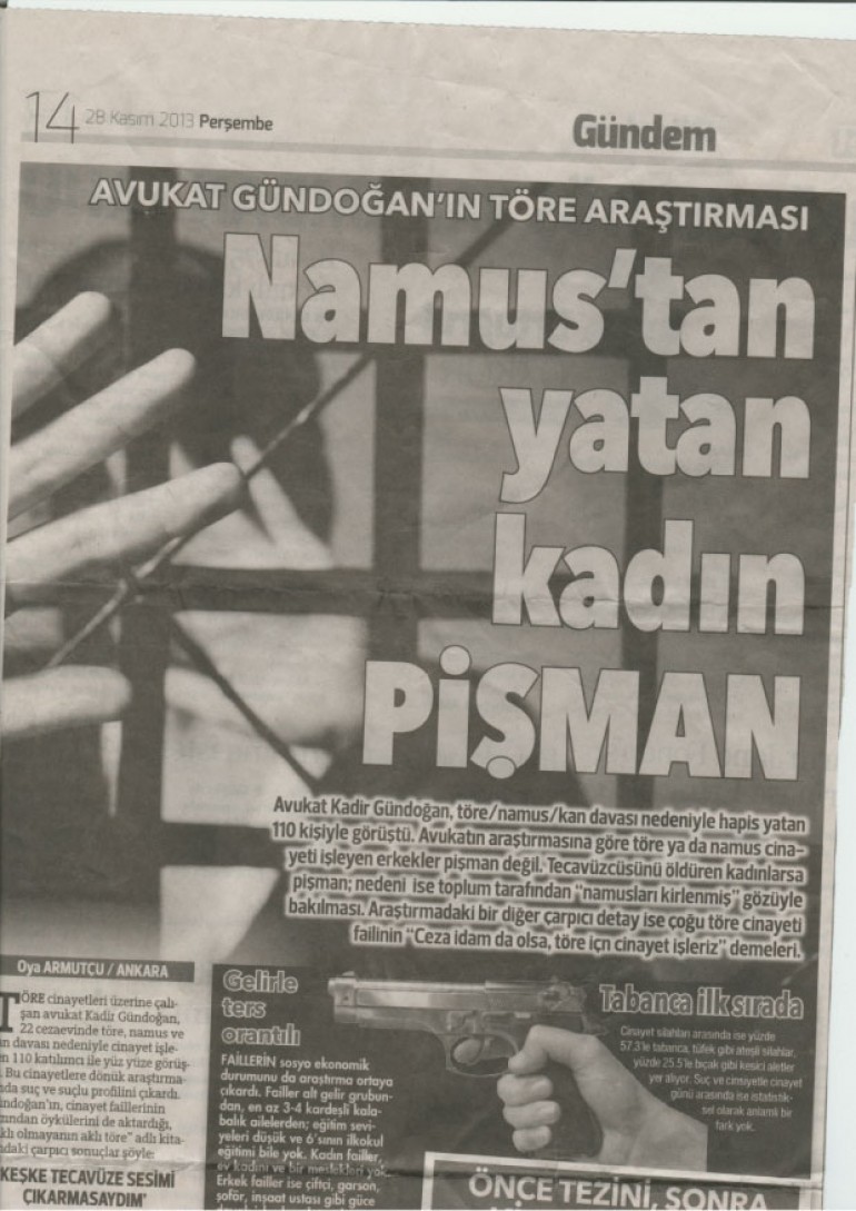 Namus'tan yatan kadın Pişman